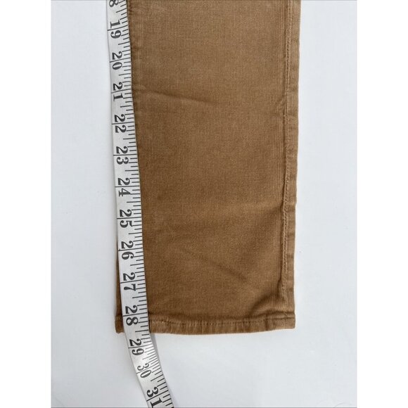 AG DENIM women’s size 24 Tan camel MARI High-Rise Slim Straight Corduroy Jeans - Picture 14 of 14